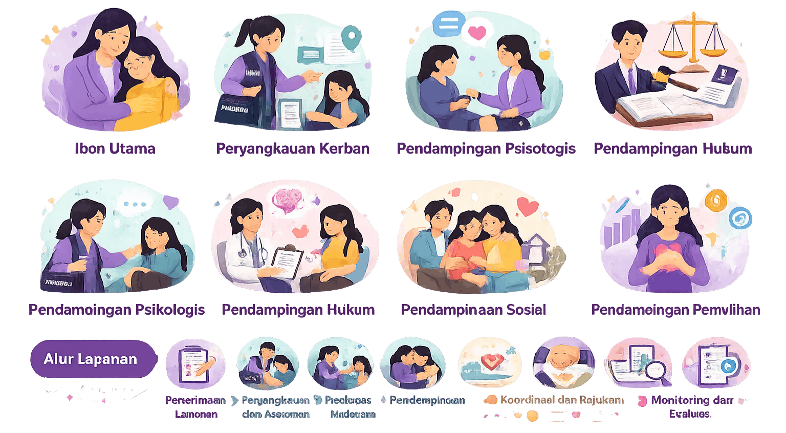 Layanan Pendampingan dan Penjangkauan Korban Kekerasan